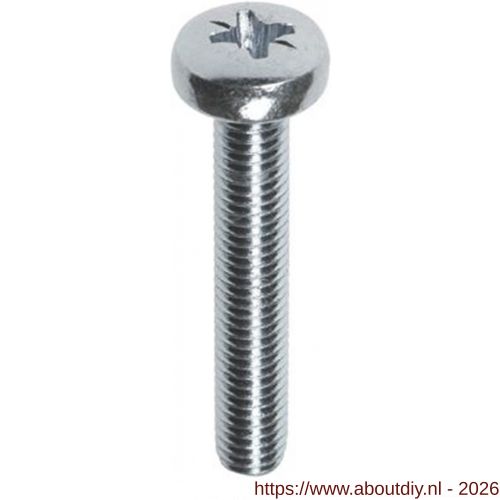 ASF metaalschroef DIN 7985H M4x50 mm Phillips bolcilinderkop RVS A4 - A40821080 - afbeelding 1