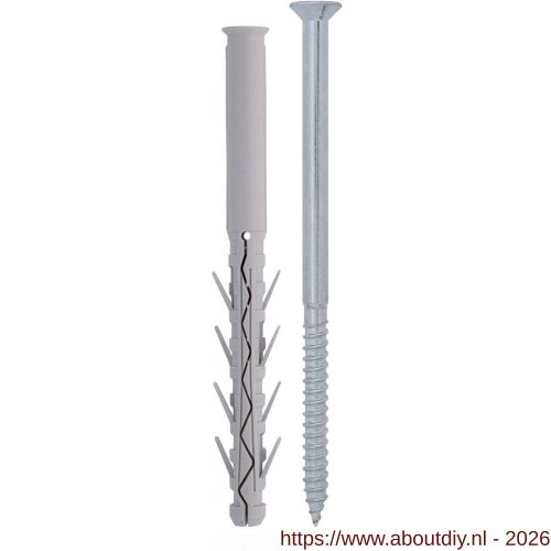FM TUP4 kozijnplug 8x100 mm platkop PK Torx T 30 - A40885556 - afbeelding 1