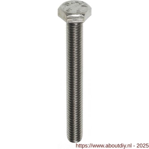 ASF tapbout DIN 933 M6x30 mm RVS A4 - A40813492 - afbeelding 1