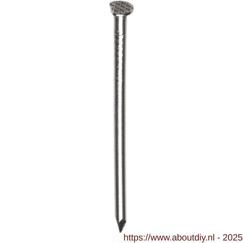 HJZ nagel 2.4x40 mm platte geruite kop RVS A2 1 kg - A40870121 - afbeelding 1