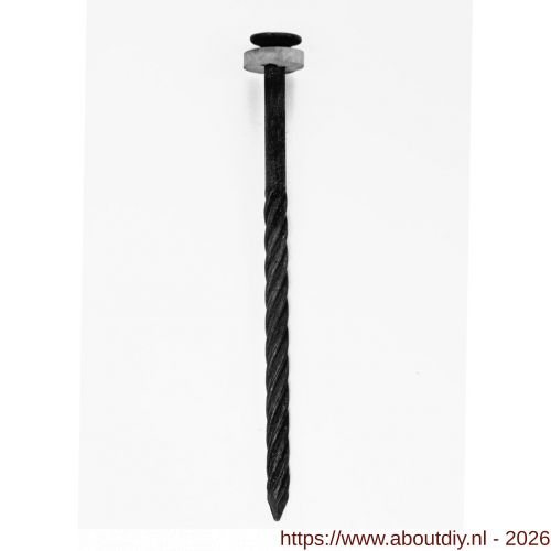 HJZ golfplaatnagel 4.0x65 mm platte kop gefosfateerd neopreen ring 11 mm - A40870016 - afbeelding 1