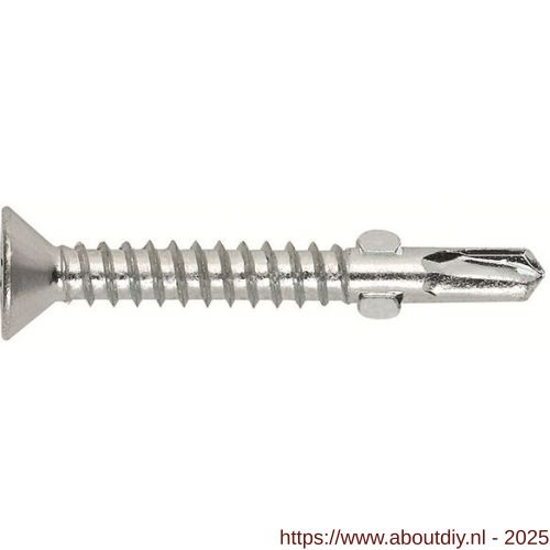 Index vleugeltekschroef zelfborend met 2 vleugels 4.8x50 mm Torx T 25 verzinkt - A40901736 - afbeelding 1