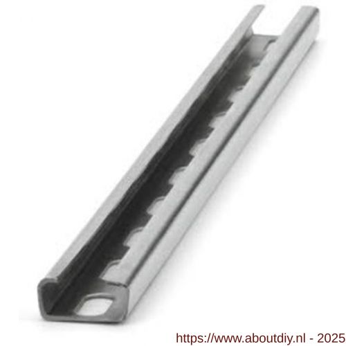 Index GP-Z montagerail 20x10x1.00x2000 mm verzinkt - A40902089 - afbeelding 1