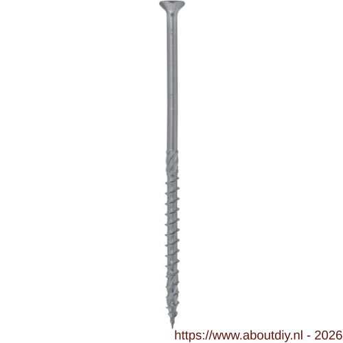 Klimas WKCS houtbouwschroef 8.0x380 mm platverzonken kop T40 SQ - A40897521 - afbeelding 1