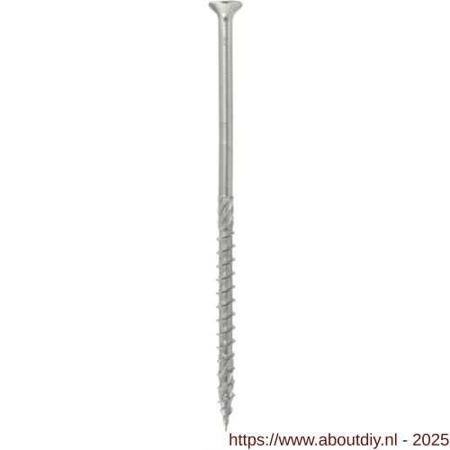 Klimas KMWHT houtbouwschroef 5.0x80 mm platverzonken kop Torx T 25 verzinkt - A40897429 - afbeelding 1