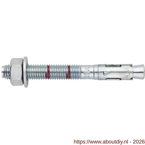Index MTH doorsteekanker M12x250 mm diameter 12 mm verzinkt ETA optie 7 - A40900318 - afbeelding 1