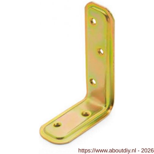 Index SC-EM hoek 100x160x37 mm geelverzinkt - A40901884 - afbeelding 1