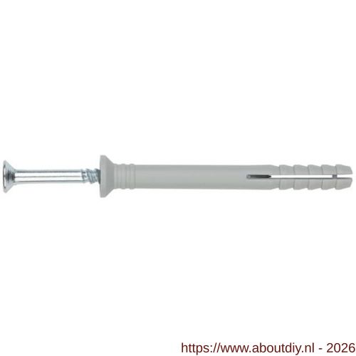 Index TC-CA slagplug met verzonken kraag 6x60 mm nylon blister - A40901140 - afbeelding 1