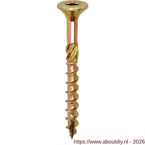 Woodies Ultimate 6,0x100/60 mm verzonken kop VK Torx T 30 geelverzinkt - A40800364 - afbeelding 1