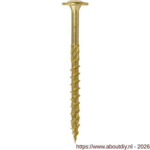 Klimas WKCP houtbouwschroef 8.0x240 mm tellerkop Torx T 40 geelverzinkt - A40897273 - afbeelding 1