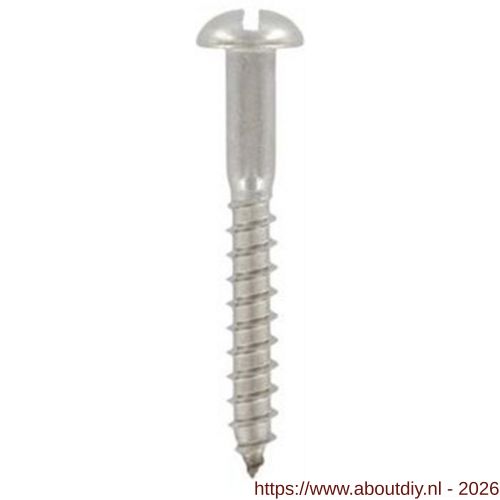 ASF houtschroef DIN 96 5.0x25 mm RVS A4 - A40815740 - afbeelding 1