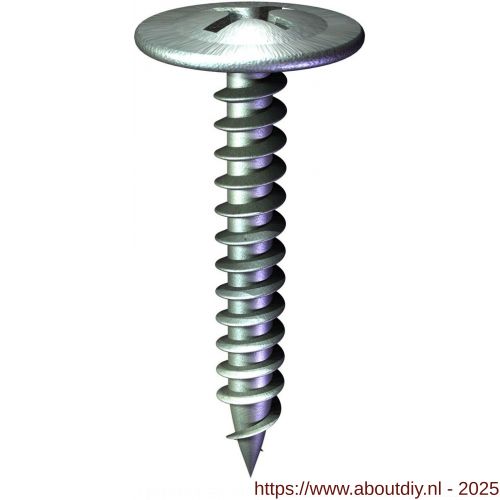 Grabber framingschroef 4.2x16 mm waferhead scherpe punt verzinkt - A40894004 - afbeelding 1