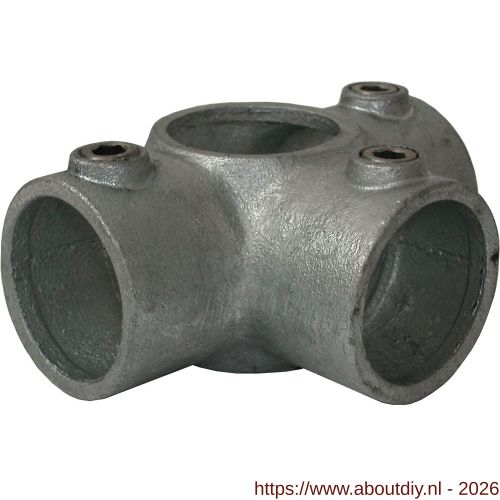 Norma buiskoppeling 176-C 3-weg 90 graden koppelstuk 42,4 mm staal gegalvaniseerd - A11550612 - afbeelding 1