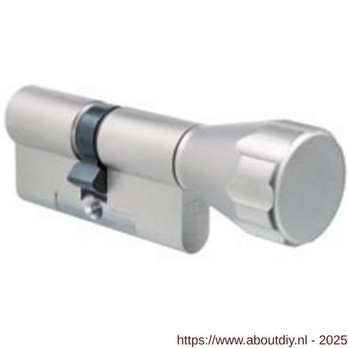 Evva profielcilinder dubbel knop 3KS SKG*** 51/K31=82 mm keersleutel verschillend sluitend messing vernikkeld knopmodel KKN KZ - A22102175 - afbeelding 1