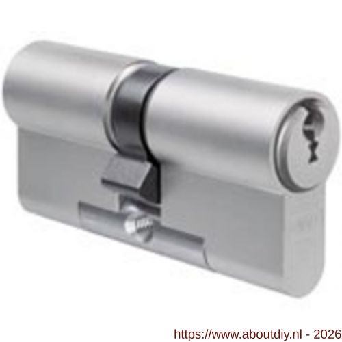 Evva profielcilinder dubbel EPS SKG** 31/91=122 mm stiftsleutel conventioneel verschillend sluitend messing vernikkeld DZ - A22101196 - afbeelding 1