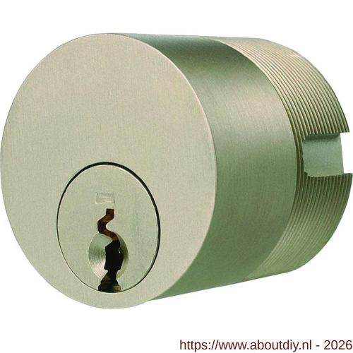 Evva schroefcilinder enkel EPS 25 mm stiftsleutel conventioneel verschillend sluitend messing vernikkeld - A22101839 - afbeelding 1