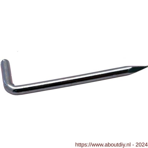 Square hook pins (iron galvanized) - GebuVolco