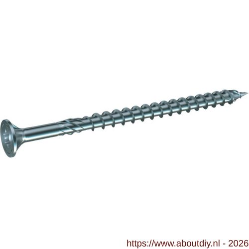 SilverMate 816 spaanplaatschroef platkop deeldraad 5.0x50/32 mm Torx TX 20 staal gehard verzinkt - A50000698 - afbeelding 1