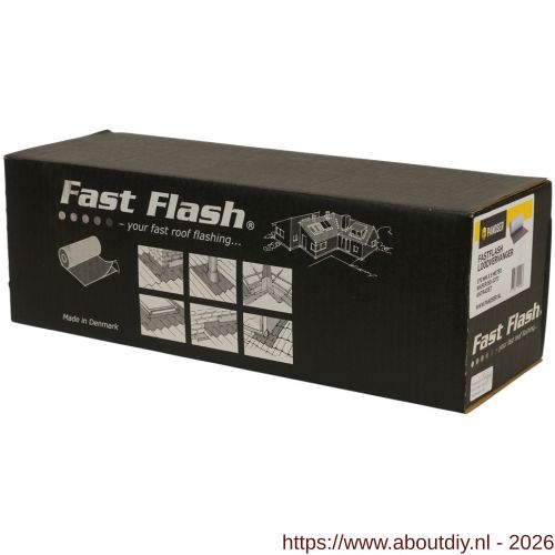 Pandser Fast Flash EPDM bladloodvervanger 0,37x5 m antraciet grijs - A50200367 - afbeelding 1