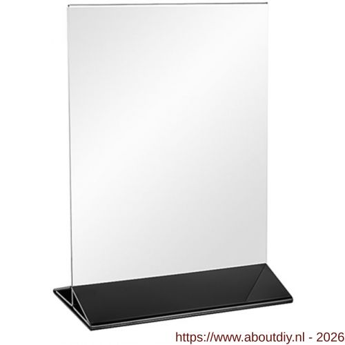 Nedco Display presentatiemiddel kaarthouder met voet A5 zwart - A24004581 - afbeelding 1