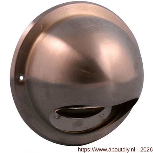 Nedco ventilatie buitenrooster bol model diameter 150 mm RVS roodkoper - A24001362 - afbeelding 1