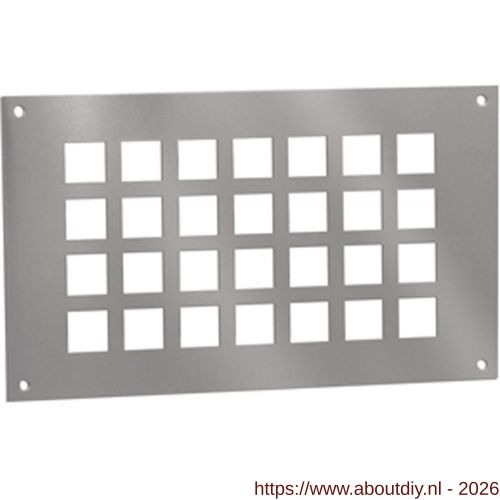 Nedco ventilatieplaat 250x150 mm aluminium - A24003232 - afbeelding 1