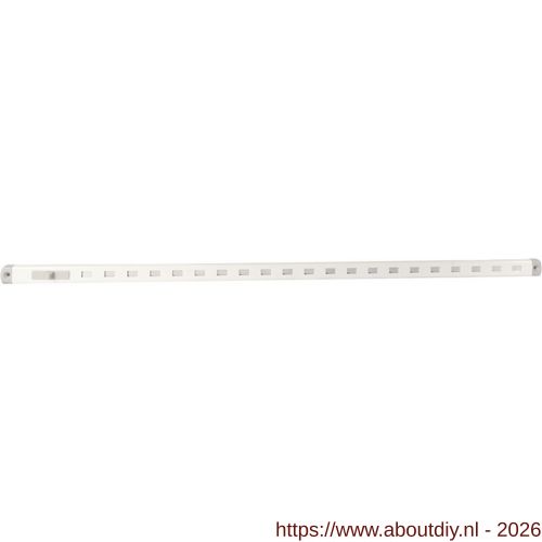 Nedco ventilatie Bold Line schuifrooster 650x20 mm wit aluminium - A24001967 - afbeelding 1
