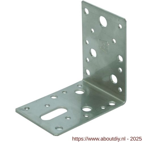 GB 072220 hoekanker 90x90 mm 60x2,5 mm sendzimir verzinkt 30x11 mm - A18001193 - afbeelding 1