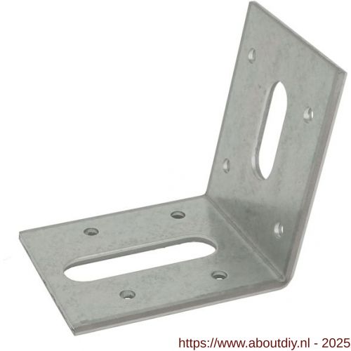 GB 072502 bovendorpelanker 100 graden 60x80 mm 60x2,5 mm zink-magnesium 32x13-50x13 mm - A18002372 - afbeelding 1