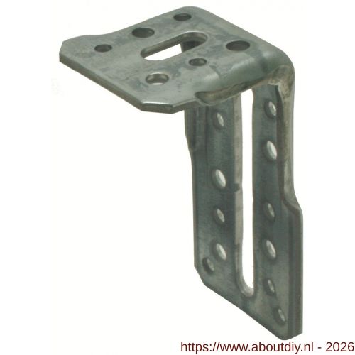 GB 073145 XL-hoekanker 75x150 mm 72x5 mm sendzimir verzinkt 30x12,5-110x12,5 mm - A18001217 - afbeelding 1
