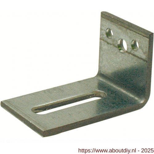 GB 0756667 hoekanker zwaar type 24 60x100 mm 60x6 mm sendzimir verzinkt 70x17 mm - A18001269 - afbeelding 1