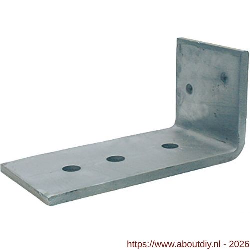 GB 0759920 hoekanker zwaar type 66 100x200 mm 100x10 mm thermisch verzinkt - A18001306 - afbeelding 1
