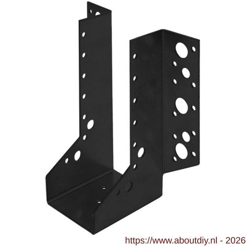 GB 0783102 raveeldrager zwaar 335/46x144 mm 2 mm epoxy coating zwart - A18002840 - afbeelding 1