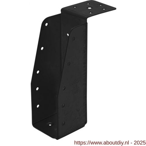 GB 093342 balkdrager lange lip GBS-LL 59x156 mm 1,5 mm epoxy coating zwart - A18002867 - afbeelding 1