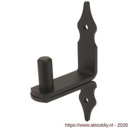 GB 499372 verhoogde plaatduim Rustica 60 pen diameter 16 mm 16x35 mm 150x30x5 mm epoxy coating zwart - A18001968 - afbeelding 1