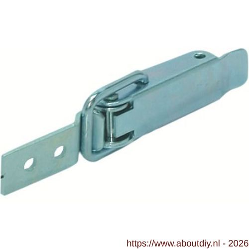 GB 75083 eierkistsluiting type D 90 graden 105x25 mm elektrolytisch verzinkt - A18002235 - afbeelding 1