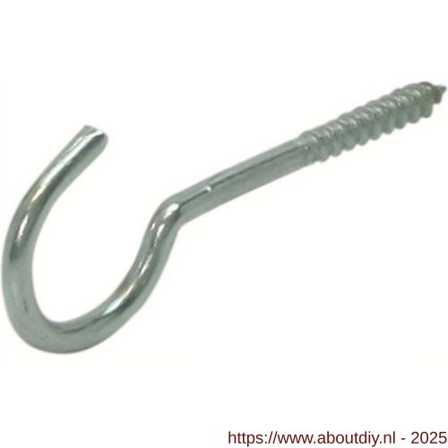 GB 80030007 schroefhaak houtdraad HT 2,7 25x7 mm diameter 2,15 mm elektrolytisch verzinkt - A18000268 - afbeelding 1