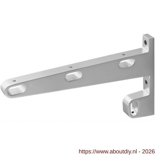 Hermeta 1142 garderobebuis steun midden Gardelux 1 type 13 naturel EAN sticker - A20100506 - afbeelding 1