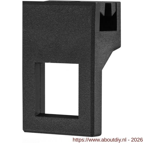 Hermeta 2111 garderobe inhaakoog vast Gardelux 2 zwart - A20100563 - afbeelding 1