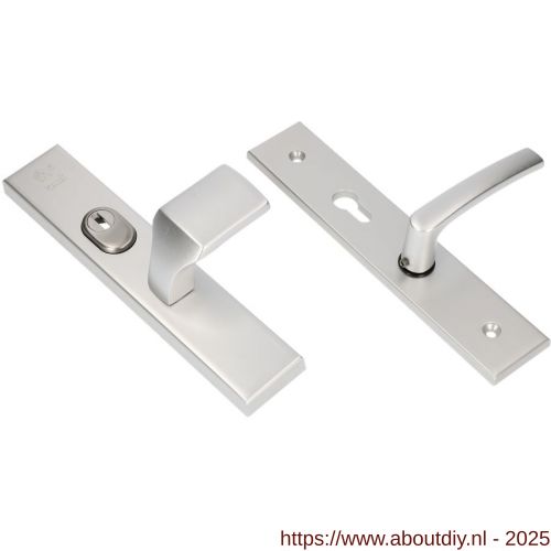 Ami VHB 251/15-144 KT senioren veiligheidsvoordeur-knoplangschildgarnituur SKG*** kerntrekbeveiliging omkeer VHB 251/50/15 KT 72 omkeer knop 144 en zonder deurkruk profielcilinder PC 72 omkeer F1 deurdikte 38-42 mm - A10901270 - afbeelding 1