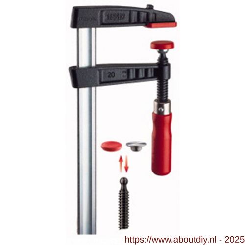 Bessey lijmtang gegoten beugels TG 800/120 mm - A10160203 - afbeelding 1