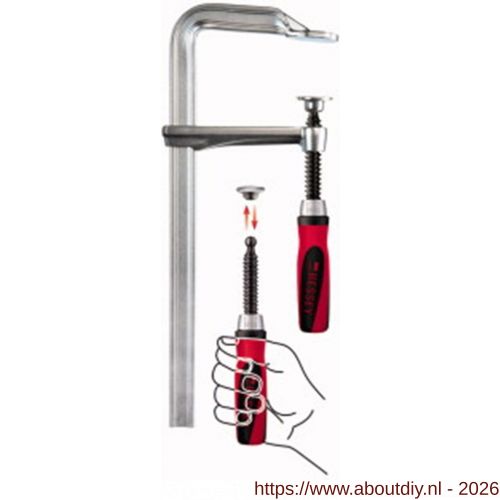Bessey lijmtang geheel staal GZ-2K 200/100 mm - A10160806 - afbeelding 1