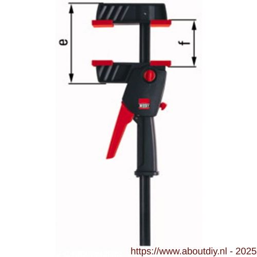Bessey DuoKlamp eenhands snelspanklem 450/85 mm - A10160489 - afbeelding 1