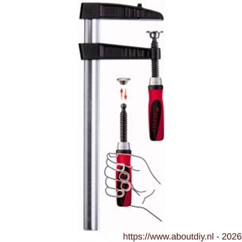 Bessey lijmtang zwaar met gegoten beugels 400/120 mm - A10160287 - afbeelding 1