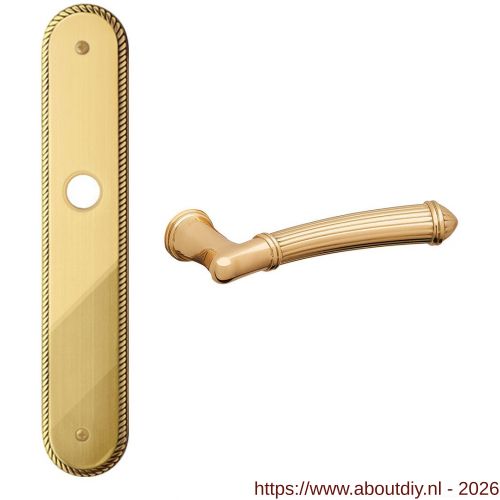 Mandelli1953 1510 BB72 Aurora deurkruk op langschild 259x48 mm BB72 24k goud - A21014743 - afbeelding 1