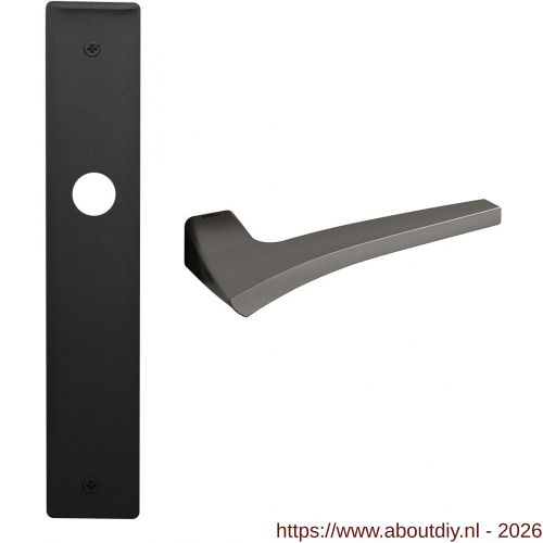 Mandelli1953 1630 BB72 Astrid deurkruk op langschild 240x40 mm BB72 grafiet - A21014645 - afbeelding 1