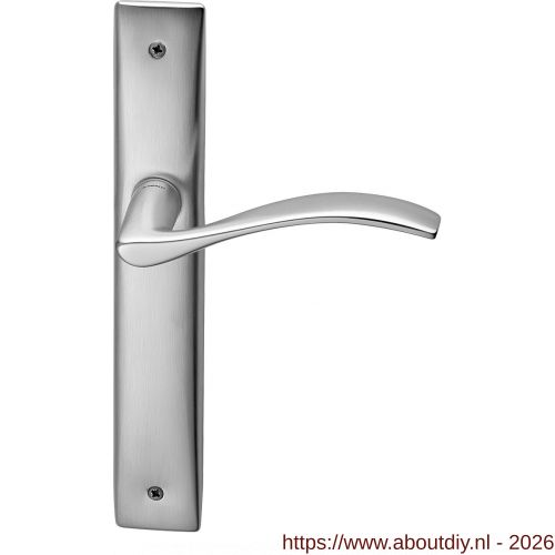 Mandelli1953 710R BB56 Zen deurkruk gatdeel op langschild BB56 rechtswijzend mat chroom-chroom - A21018148 - afbeelding 1