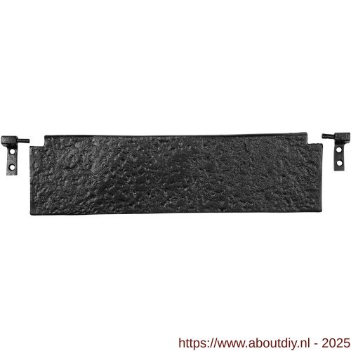 Kirkpatrick KP1100 tochtklep 241x76 mm smeedijzer zwart - A21000200 - afbeelding 1