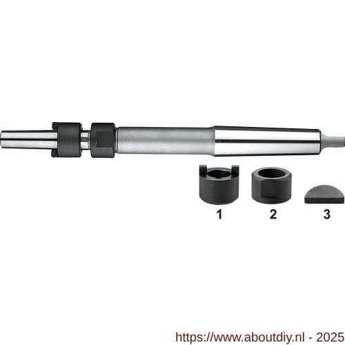 Phantom 84.410 DIN 217 opsteekhouder voor opsteekruimers DIN 219 en opsteekopboor DIN 222 MK nummer 4 19 mm-MK 4 - A40502541 - afbeelding 1