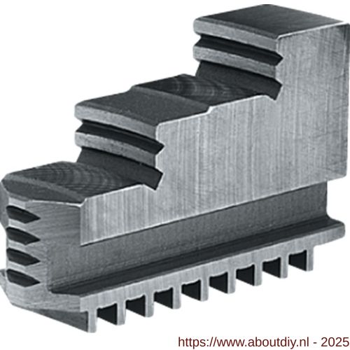 Bison 85.855 harde naar binnen getrapte bekken (draaibekken) voor 3-klauwplaat type 32** en 35** 100 mm set 3 stuks - A40501549 - afbeelding 1